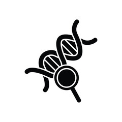 DNA Analysis Vector Icon which can easily modify or edit