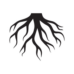 Sharp fibrous downward growth representing stability dominance and strength