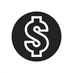 Obraz premium Money Check Solid. Dollar Glyph Icon Representing Currency and Cash