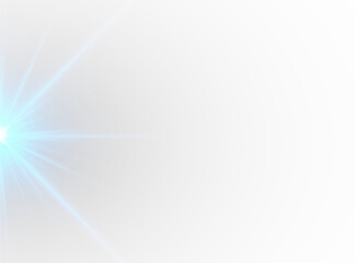 Blue sunlight glare PNG radiates soft sparkling streaks. Radiant highlights create a lively and magical effect. Ideal for digital illustrations, abstract designs, or creative projects.
