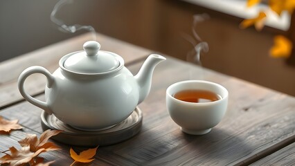 Traditional Chinese Tea Ceremony Table