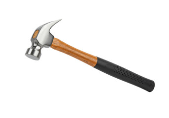 Isolated claw hammer, professional tool for carpentry construction, hammer time for nail tasks