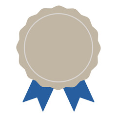 シンプルでメダルの勲章のイラスト