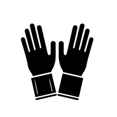 Fototapeta premium Baseball Sports Gloves Vector Illustration