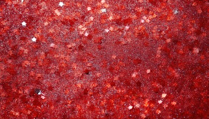 dazzling red glitter texture with triangular shards on vibrant base festive mood commercial background