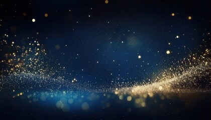 cosmic gold dust swirl glowing midnight backdrop christmas banner copy space ethereal design