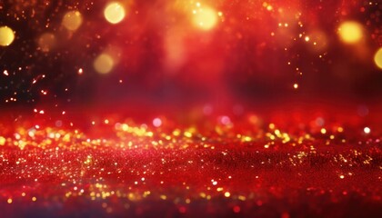 festive red christmas glitter explosion sparkling holiday backdrop banner copy space festive design