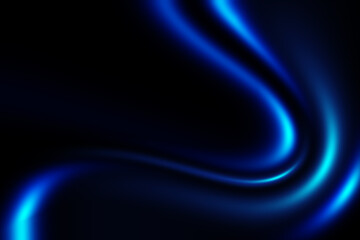 Blue abstract wallpaper with dark banner and copy space