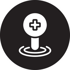 location pin glyph icon