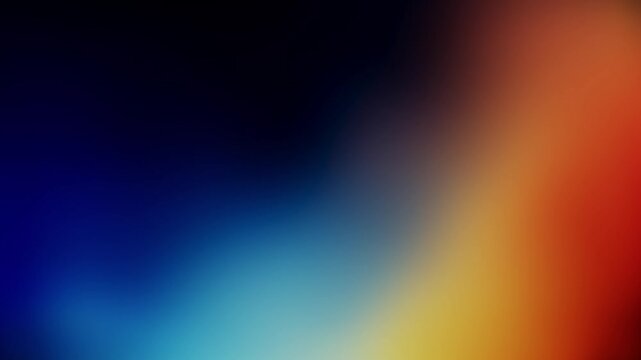 abstract blue, black, and orange gradient texture with grain ombre background 4K looping background animation