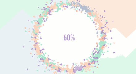 Pastel Polygon Percentage