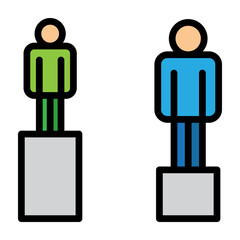 Equity Vector Filled Icon Design