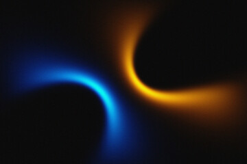 abstract space background with two lights on dark sky bg