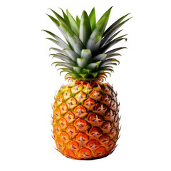 Pineapple isolated on white and transparent background