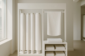 Fabric Collection Presentation Stand Mockup