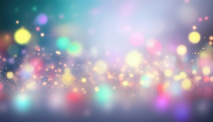 colorful bokeh sparkles brightly across dreamy festive horizon creating whimsical mood with copy space ideal for wallpaper design
