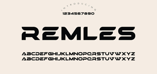 Font digital cyber alphabet, cyberpunk letters A, B, C, D, E, F, G, H, I, J, K, L, M, N, O, P, Q, R, S, T, U, V, W, X, Y, Z and futuristic numerals 0, 1, 2, 3, 4, 5, 6, 7, 8, 9, vector © Brand_Studio