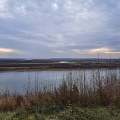 clouds over the lake