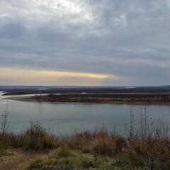 clouds over the river
