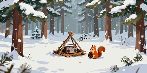 Christmas Festival Background Image