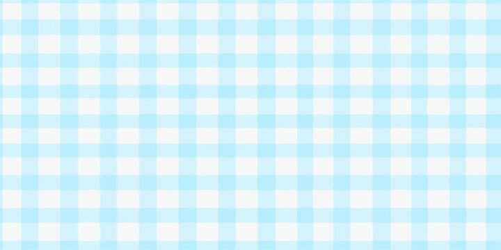 Soft pastel blue and white plaid pattern with a gentle gradient effect creating a calming and serene visual texture