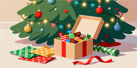 Christmas Festival Background Image