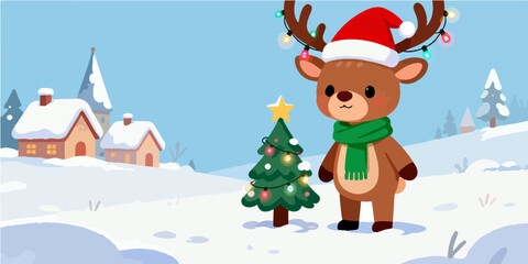 Christmas Festival Background Image