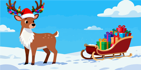 Christmas Festival Background Image