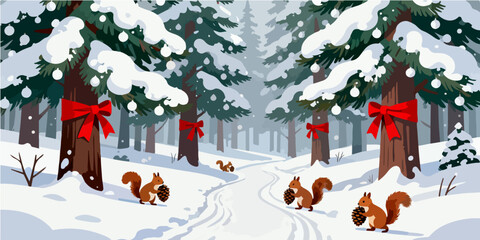 Christmas Festival Background Image