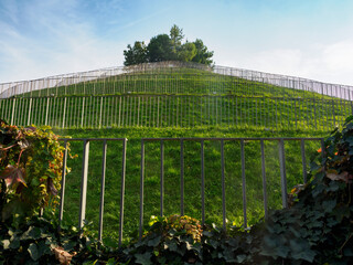 Autumn at Portello park in Milan, Italy