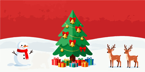 Christmas Festival Background Image