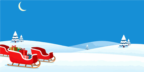 Naklejka premium Christmas Festival Background Image