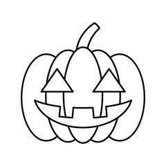Halloween Pumpkin icon vector illustrations on white background.