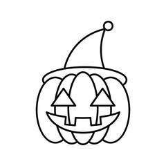 Halloween Pumpkin icon vector illustrations on white background.
