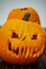 carved hallowen pumpkin jaco-o-lantern