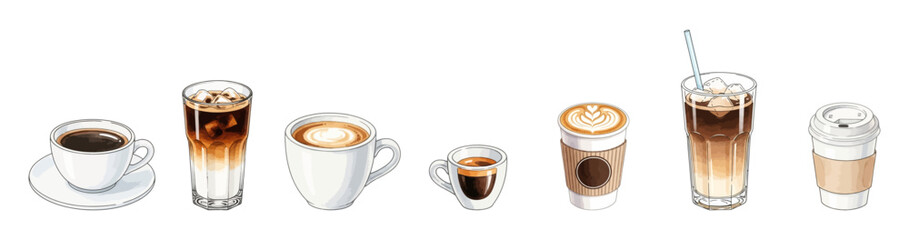 Hot and cold coffee beverage