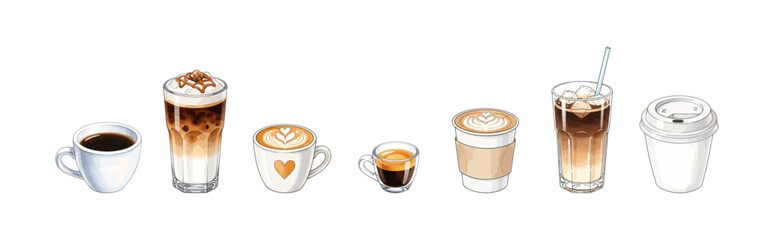 coffee beverage watercolor