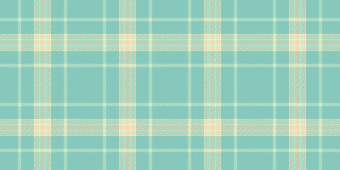 Store background check tartan, genuine pattern vector texture. Picnic seamless plaid fabric textile in light and teal colors.