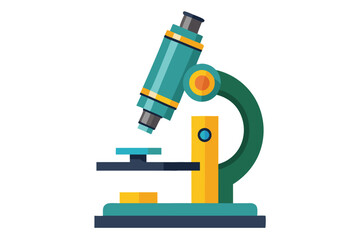 Fototapeta premium microscope vector in white background