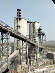 Obraz premium Cement silos view 