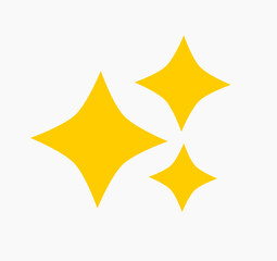 Gold stars icons design element. Vector illustration.