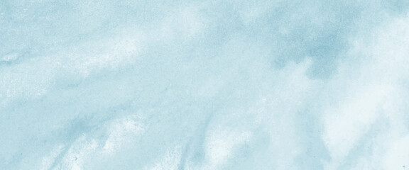 Bright painted sky blue watercolor background. Watercolor sky background pastel blue clouds. beautiful blue and white texture background.  Soft subtle gradient, soft focus , sky, gradient.  