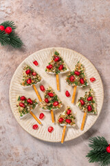 Cheese Christmas Trees