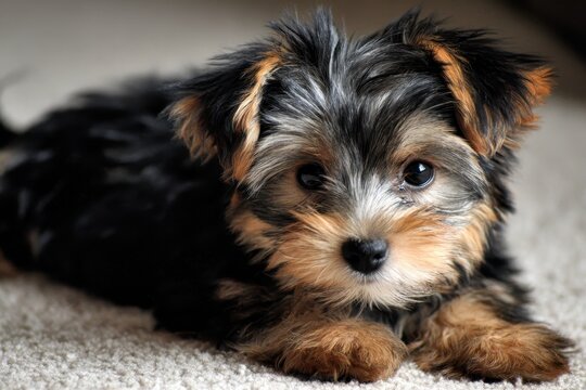 Adorable Morkie Puppy: A Charming Blend of Yorkshire Terrier and Maltese Traits