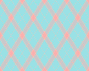 Soft pastel pink and blue crisscross pattern.  Ideal for backgrounds, textiles, or website design.  Subtle and elegant, this repeating geometric design offers a calming visual texture.