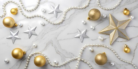 christmas decorations on a white background