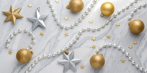 christmas decorations on a white background