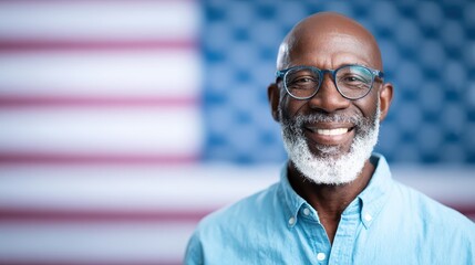 Smiling man with glasses and beard looks at camera bearded man wearing spectacles grins cheerfully
