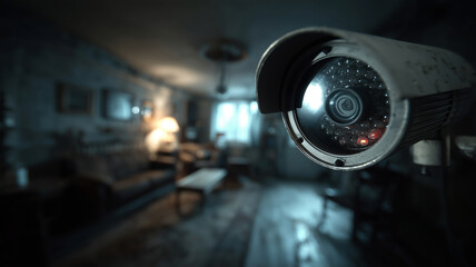 CCTV footage reveals a nighttime burglar stealing valuables from a home