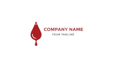 Blood Drop Logo Design for Medical and Healthcare Company.